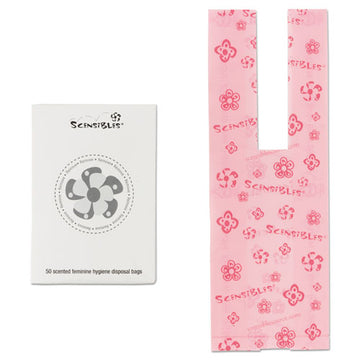 HOSPECO® Scensibles Personal Disposal Bags, 3.38" X 9.75", Pink, 1,200-carton freeshipping - TVN Wholesale